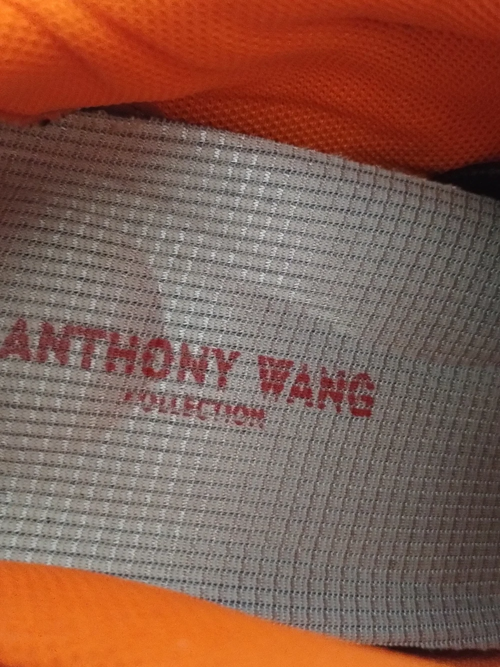 Anthony Wang Blueberry-06 Chunky Platform Orange/Blue Wedge Sneakers
